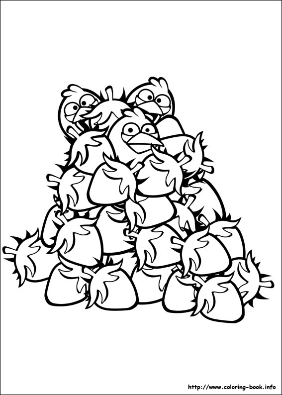 Angry Birds coloring picture