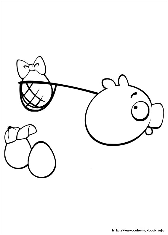 Angry Birds coloring picture