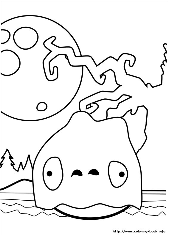 Angry Birds coloring picture