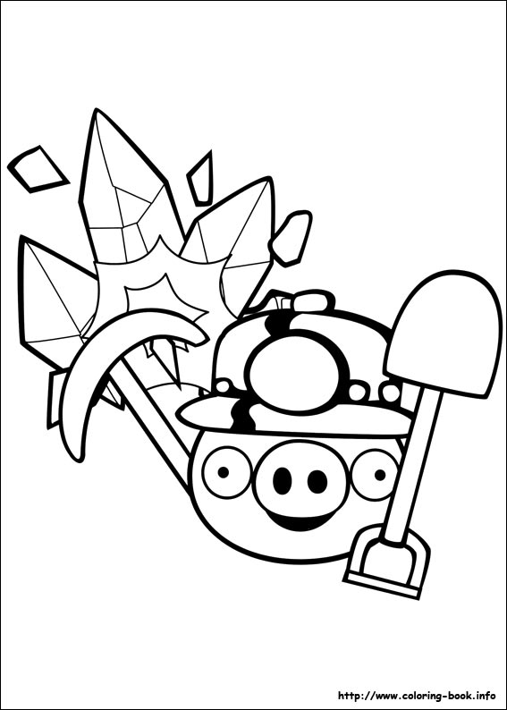 Angry Birds coloring picture