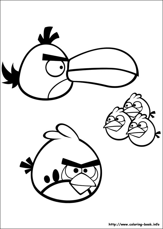 Angry Birds coloring picture