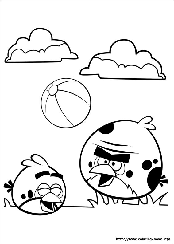 Angry Birds coloring picture