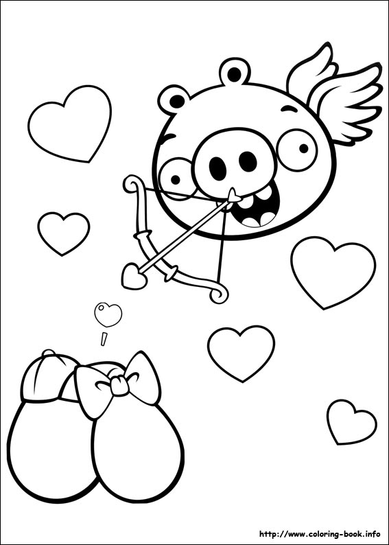 Angry Birds coloring picture