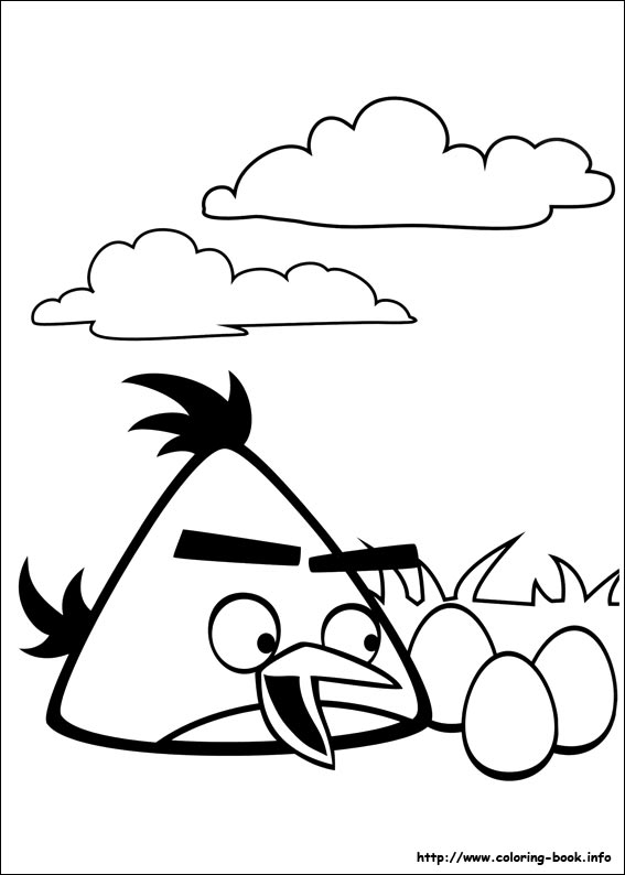 Angry Birds coloring picture