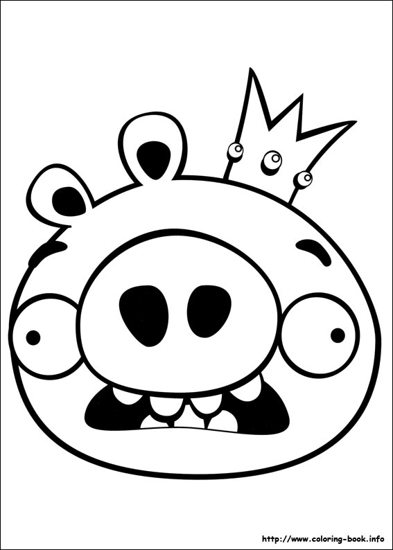 Angry Birds coloring picture