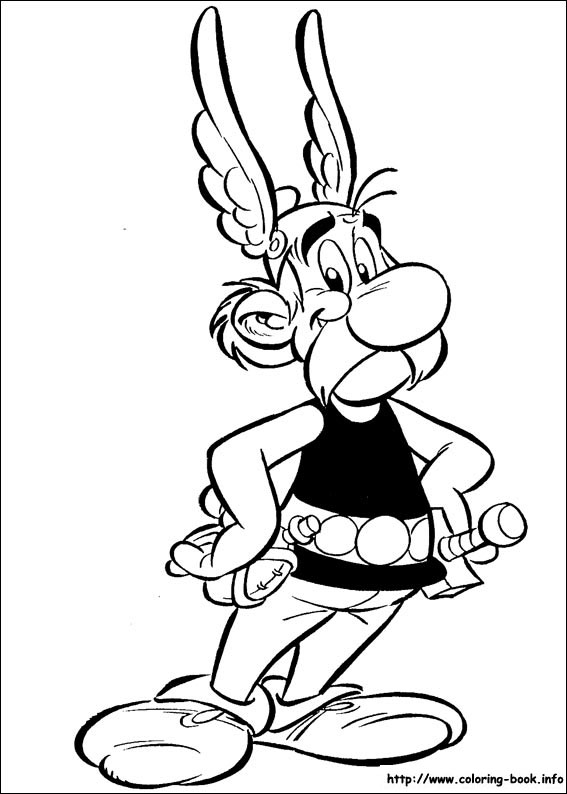 Asterix coloring picture