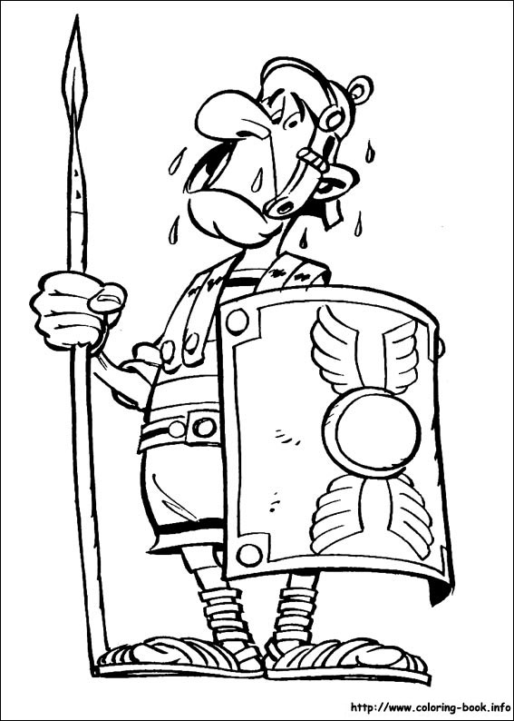 Asterix coloring picture