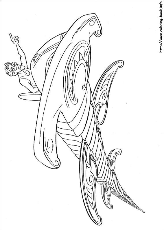 Atlantis coloring picture