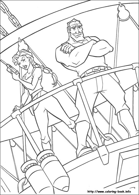 Atlantis coloring picture