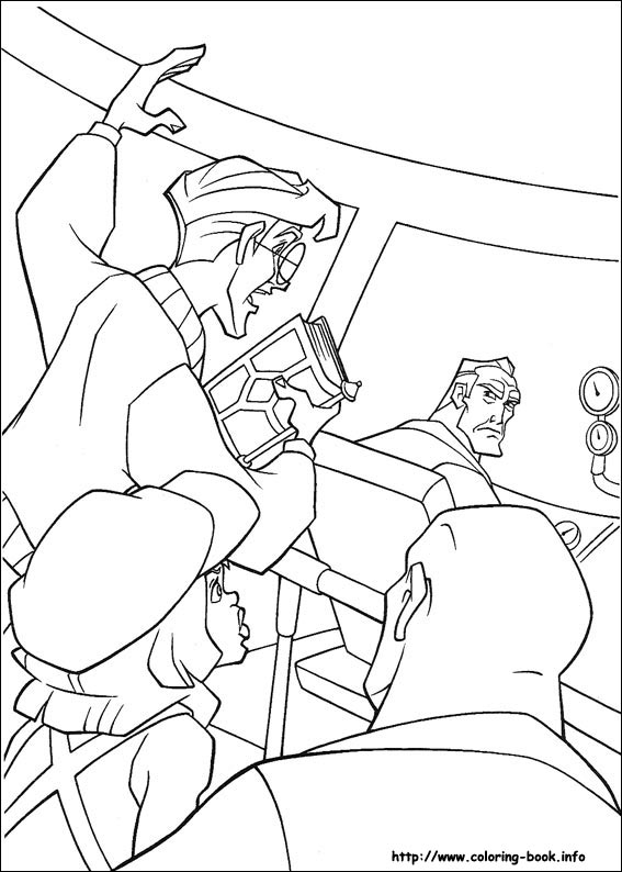 Atlantis coloring picture