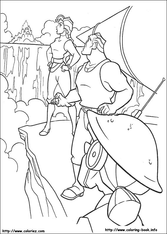 Atlantis coloring picture