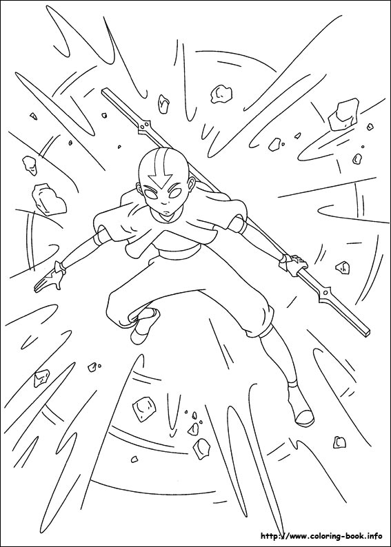 Avatar, the last airbender coloring picture