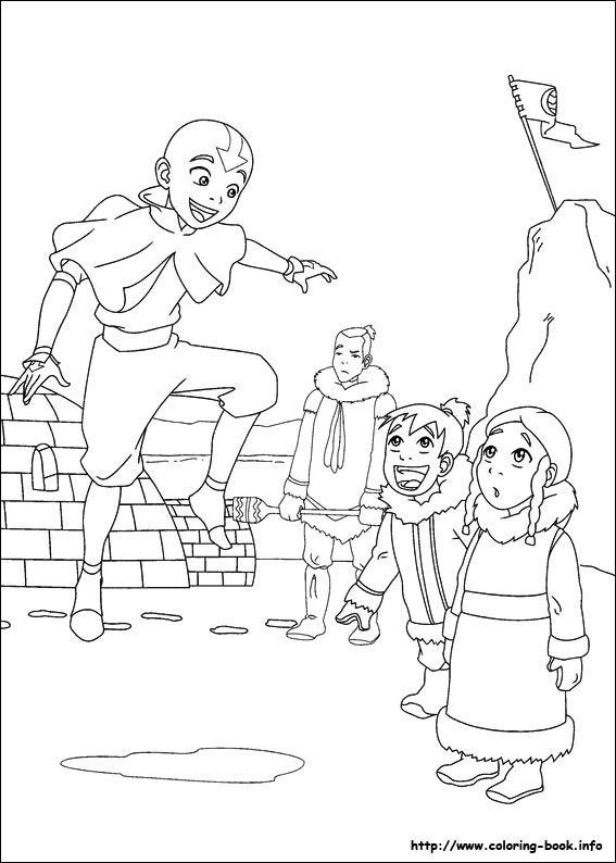 Avatar, the last airbender coloring picture