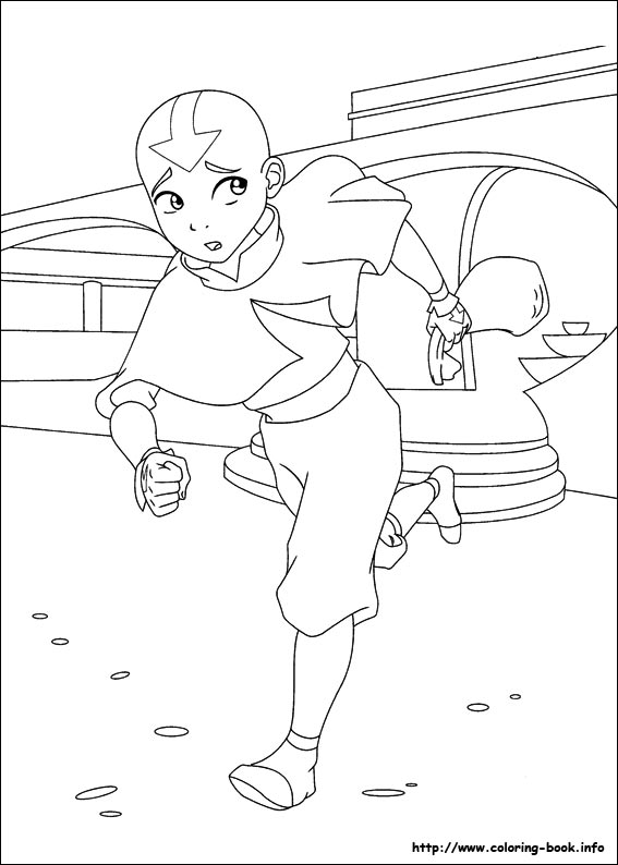 Avatar, the last airbender coloring picture