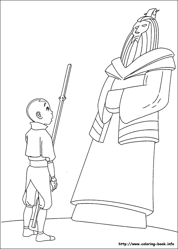 Avatar, the last airbender coloring picture