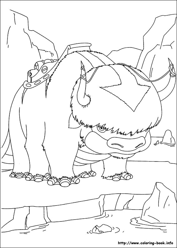 Avatar, the last airbender coloring picture