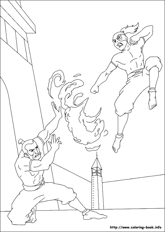 Avatar, the last airbender coloring picture