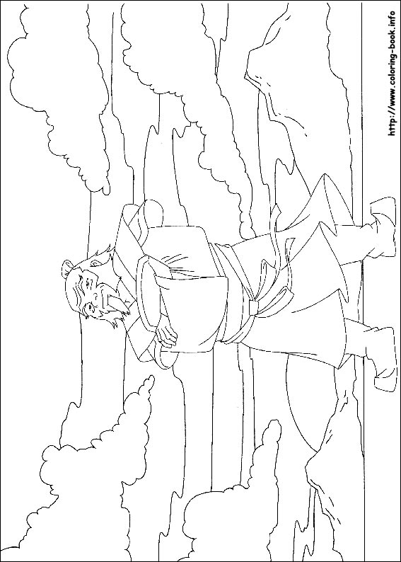 Avatar, the last airbender coloring picture