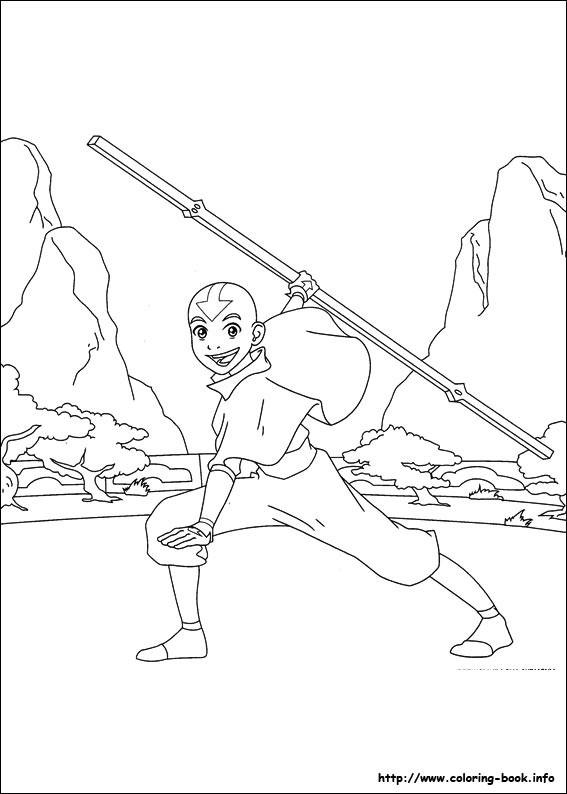 Avatar, the last airbender coloring picture