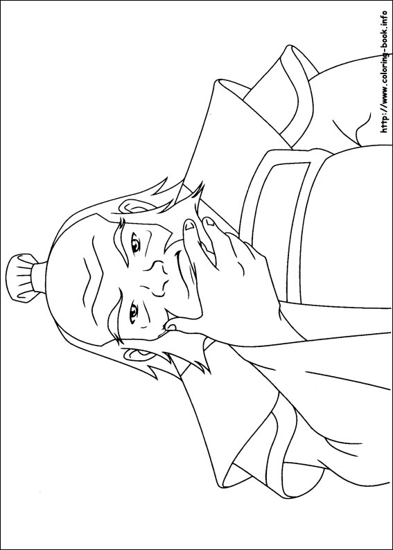 Avatar, the last airbender coloring picture