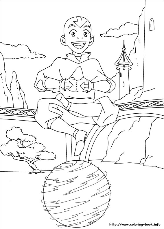 Avatar, the last airbender coloring picture