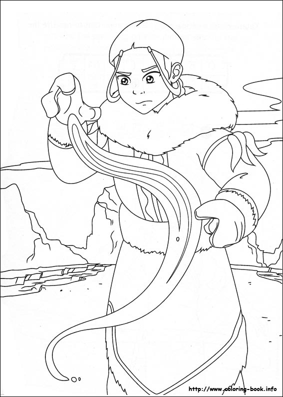 Avatar, the last airbender coloring picture