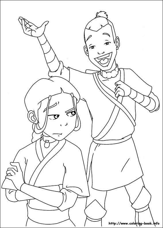 Avatar, the last airbender coloring picture