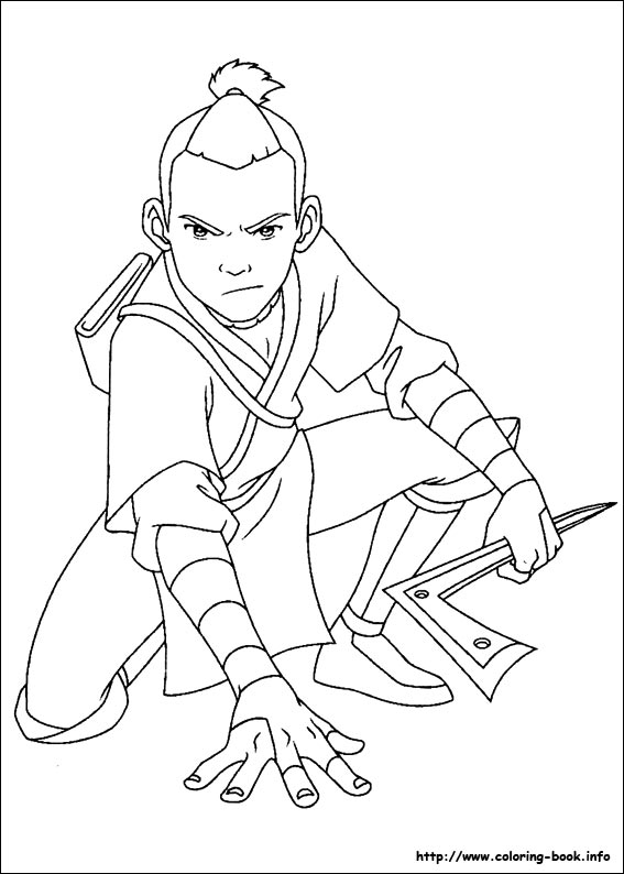 Avatar, the last airbender coloring picture