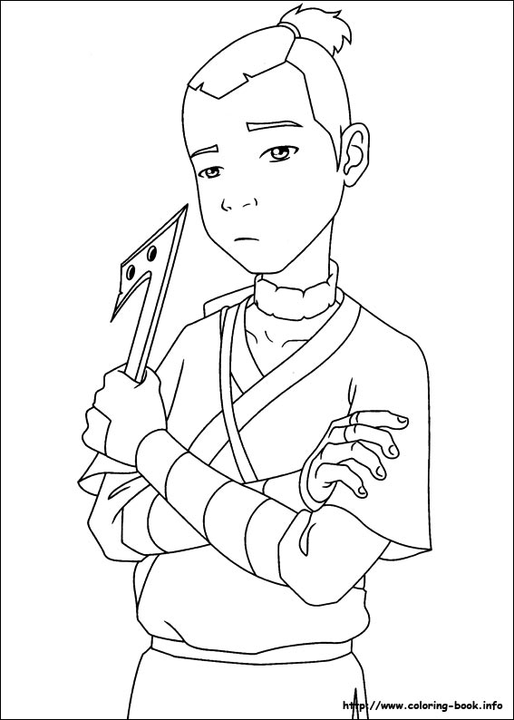 Avatar, the last airbender coloring picture