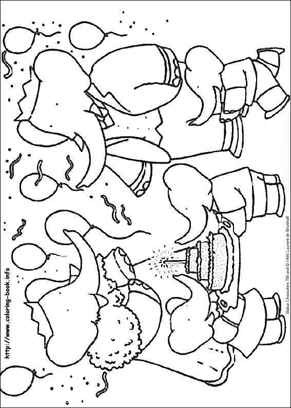 Babar coloring picture