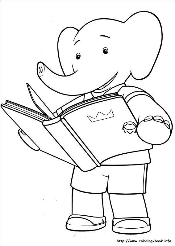 Babar and the Adventures of Badou coloring picture