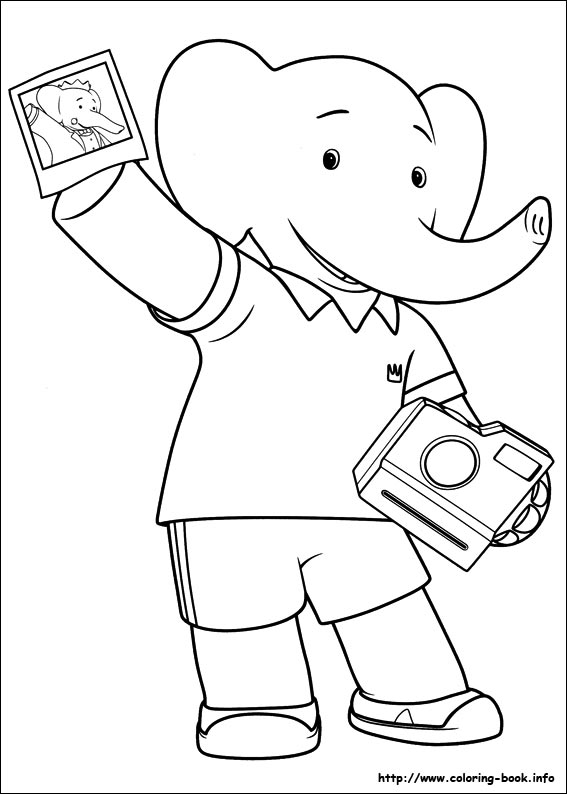 Babar and the Adventures of Badou coloring picture