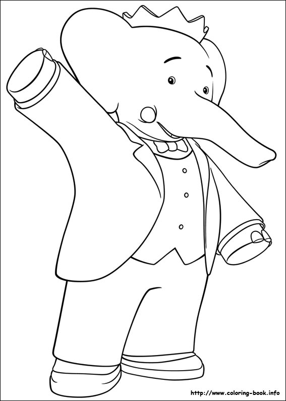 Babar and the Adventures of Badou coloring picture