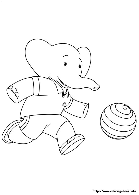 Babar and the Adventures of Badou coloring picture