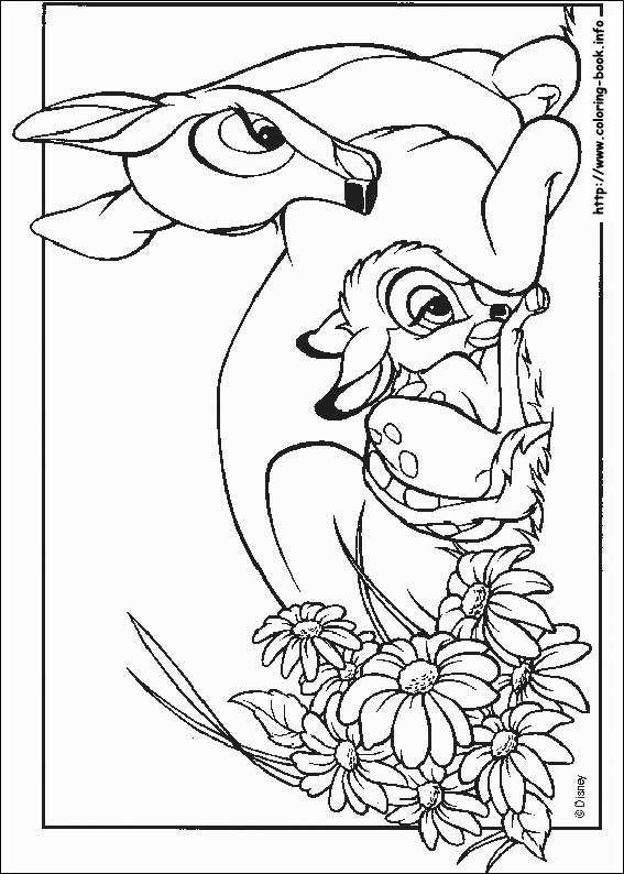 Bambi coloring picture