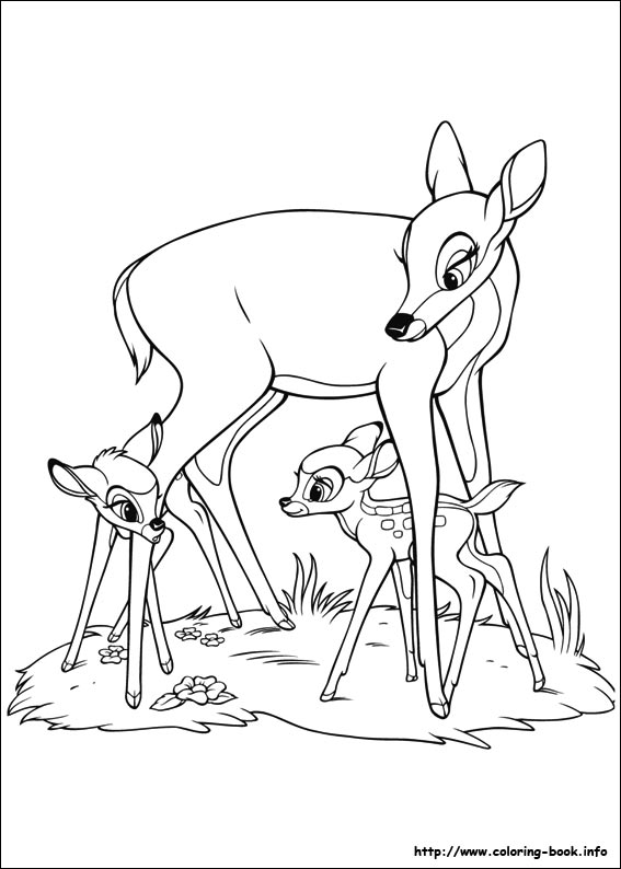 Bambi coloring picture