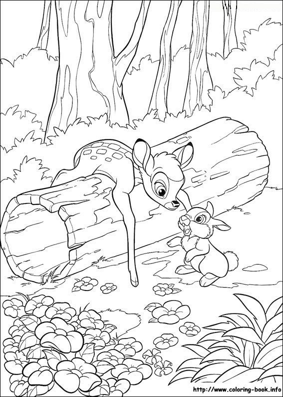 Bambi coloring picture