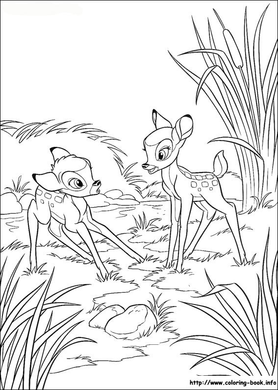 Bambi coloring picture