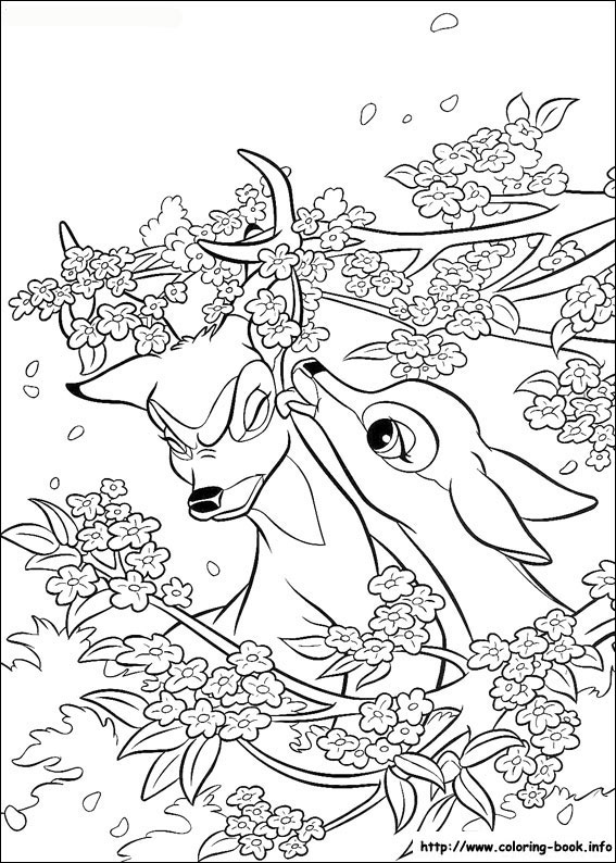 Bambi coloring picture