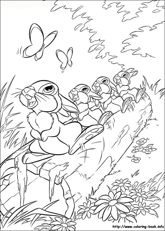 Bambi coloring picture