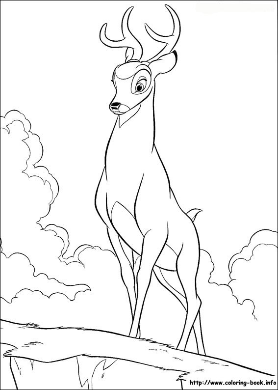 Bambi coloring picture