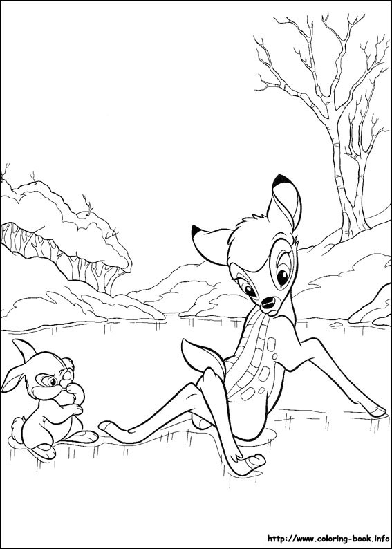 Bambi coloring picture