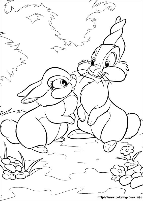 Bambi coloring picture