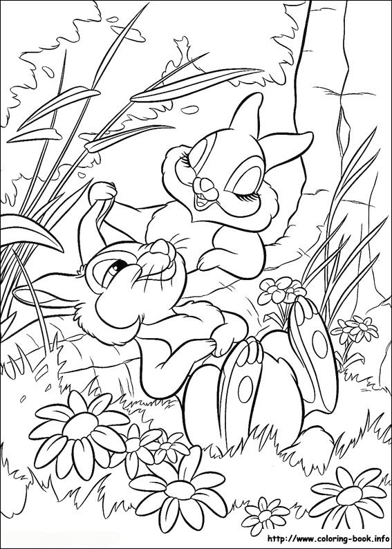 Bambi coloring picture