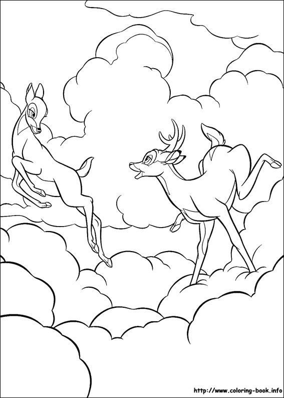 Bambi coloring picture