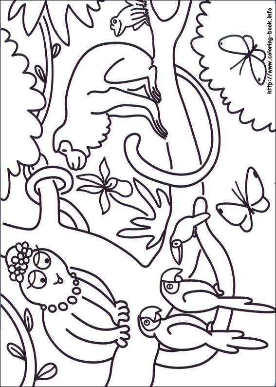 Barbapapa coloring picture