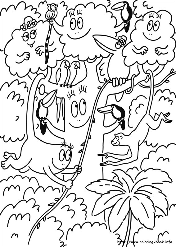 Barbapapa coloring picture