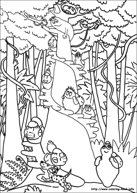 Barbapapa coloring picture