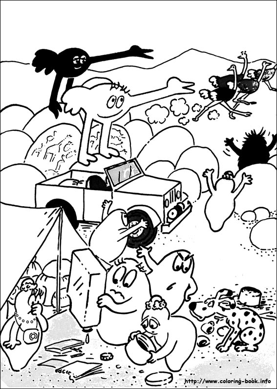 Barbapapa coloring picture