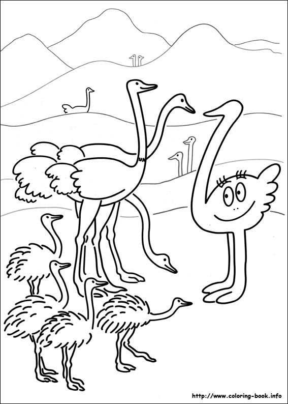 Barbapapa coloring picture